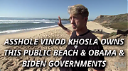 Asshole_Obama_Financier_Billionaire_closes_off_public_beach_In_His_Arrogance.m4v