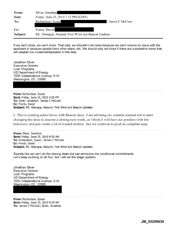 Appendix-II-223 DEPT OF ENERGY CORRUPTION
Keywords: Rare Earth Mines Of Afghanistan, New America Foundation Corruption, Obama, Obama Campaign Finance, Obama FEC violations, Palo Alto Mafia, Paypal Mafia, Pelosi Corruption, Political bribes, Political Insider,  Eric Schmidts Sex Penthouse, SEC Investigation