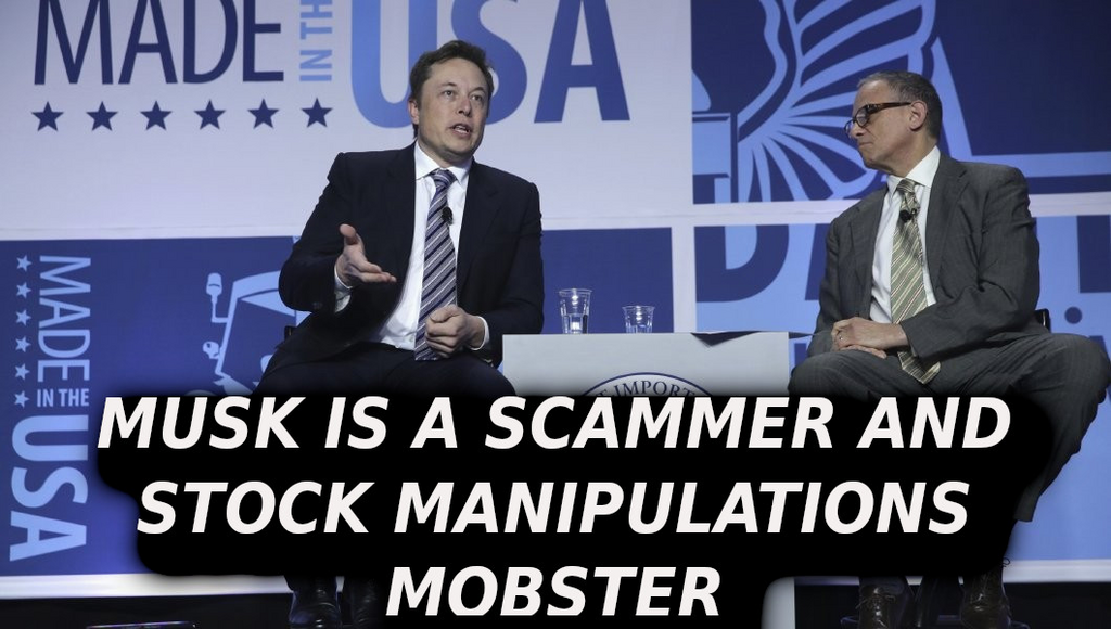 1060x600-e68c12b180f3e7b048ff639e11f9ad60 ELON MUSK IS A CROOK AND SCAMMER
Keywords: Rare Earth Mines Of Afghanistan, New America Foundation Corruption, Obama, Obama Campaign Finance, Obama FEC violations, Palo Alto Mafia, Paypal Mafia, Pelosi Corruption, Political bribes, Political Insider,  Eric Schmidts Sex Penthouse, SEC Investigation