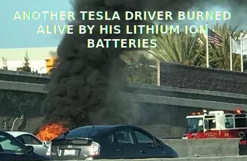 1TESLA DRIVER BURNED ALIVE HIGHWAY 10! Elon Musk Corruption And Crappy Engineering Make Tesla Cars So Unsafe 
Keywords: Rare Earth Mines Of Afghanistan, New America Foundation Corruption, Obama, Obama Campaign Finance, Obama FEC violations, Palo Alto Mafia, Paypal Mafia, Pelosi Corruption, Political bribes, Political Insider,  Eric Schmidts Sex Penthouse, SEC Investigation