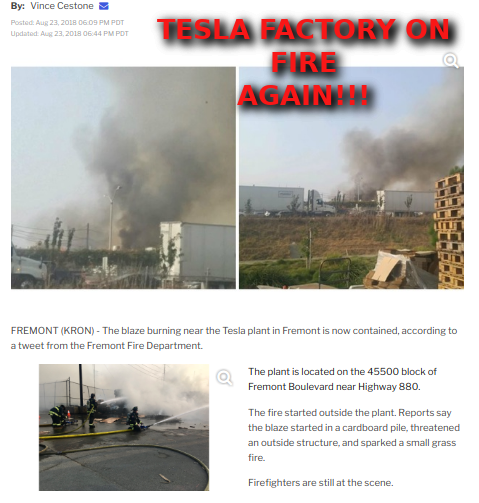 TESLA FACTORY ON FIRE AGAIN ELON MUSK IS A LIAR SCAMMER POLITICAL BRIBERY CROOK
Keywords: Rare Earth Mines Of Afghanistan, New America Foundation Corruption, Obama, Obama Campaign Finance, Obama FEC violations, Palo Alto Mafia, Paypal Mafia, Pelosi Corruption, Political bribes, Political Insider,  Eric Schmidts Sex Penthouse, SEC Investigation