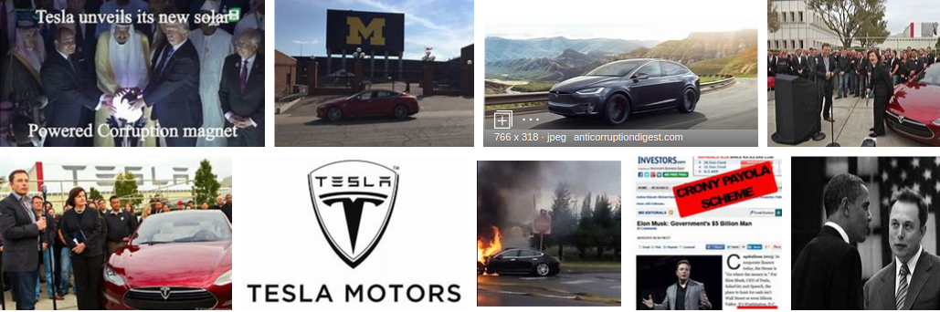 TESLA MOTORS IS CORRUPT LIKE A BLACK SOUL Elon Musk Corruption And Crappy Engineering Make Tesla Cars So Unsafe 
Keywords: Rare Earth Mines Of Afghanistan, New America Foundation Corruption, Obama, Obama Campaign Finance, Obama FEC violations, Palo Alto Mafia, Paypal Mafia, Pelosi Corruption, Political bribes, Political Insider,  Eric Schmidts Sex Penthouse, SEC Investigation