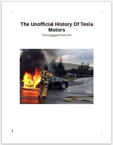 The-Unofficial-History-Of-Tesla-Motors-BB-MUSK
Keywords: Rare Earth Mines Of Afghanistan, New America Foundation Corruption, Obama, Obama Campaign Finance, Obama FEC violations, Palo Alto Mafia, Paypal Mafia, Pelosi Corruption, Political bribes, Political Insider,  Eric Schmidts Sex Penthouse, SEC Investigation