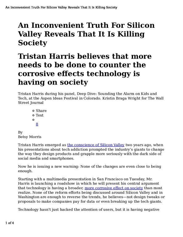 An-Inconvenient-Truth-For-Silicon-Valley-Reveals-That-It-Is-Killing-Society-pdf
Keywords: Rare Earth Mines Of Afghanistan, New America Foundation Corruption, Obama, Obama Campaign Finance, Obama FEC violations, Palo Alto Mafia, Paypal Mafia, Pelosi Corruption, Political bribes, Political Insider,  Eric Schmidts Sex Penthouse, SEC Investigation