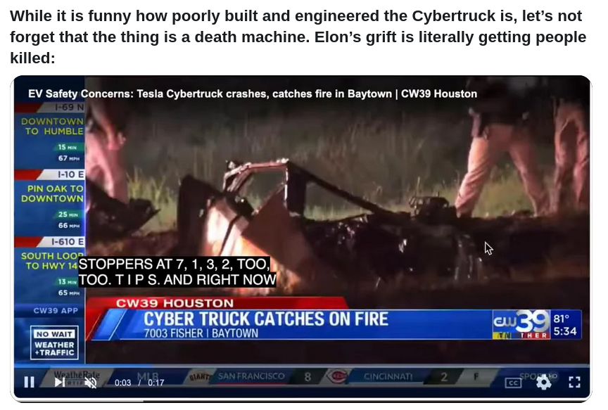 cybertruck kills all
Keywords: Rare Earth Mines Of Afghanistan, New America Foundation Corruption, Obama, Obama Campaign Finance, Obama FEC violations, Palo Alto Mafia, Paypal Mafia, Pelosi Corruption, Political bribes, Political Insider,  Eric Schmidts Sex Penthouse, SEC Investigation